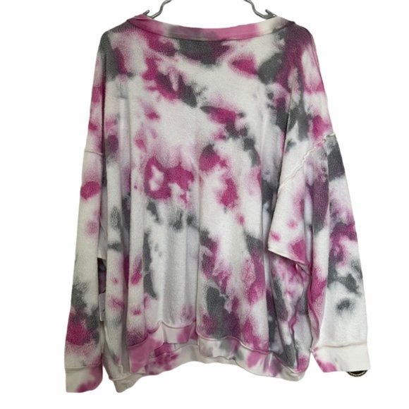 NEW Free People Kelly Washed Tie-Dye Sweatshirt - Picture 3 of 16